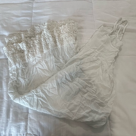 Free People Intimately White Sheer Maxi Lace Dress NWOT - Picture 4 of 12